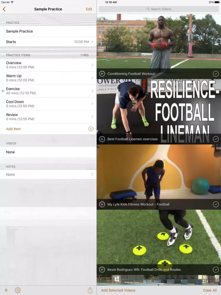 InfiniteFootball Practice Planner iPad  স্ক্রিনশট