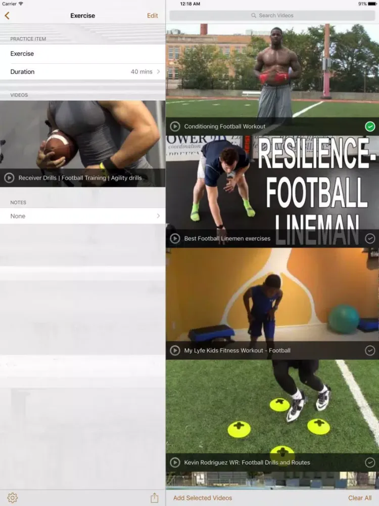 InfiniteFootball Practice Planner iPad  স্ক্রিনশট