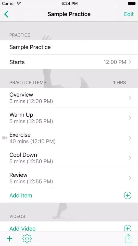 InfiniteGymnastics Practice Planner应用截图