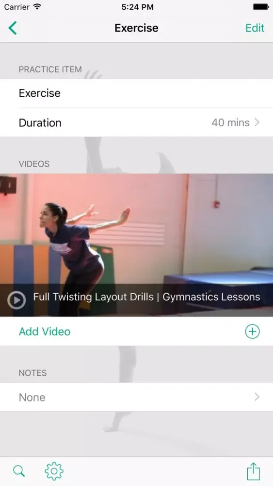 InfiniteGymnastics Practice Planner应用截图