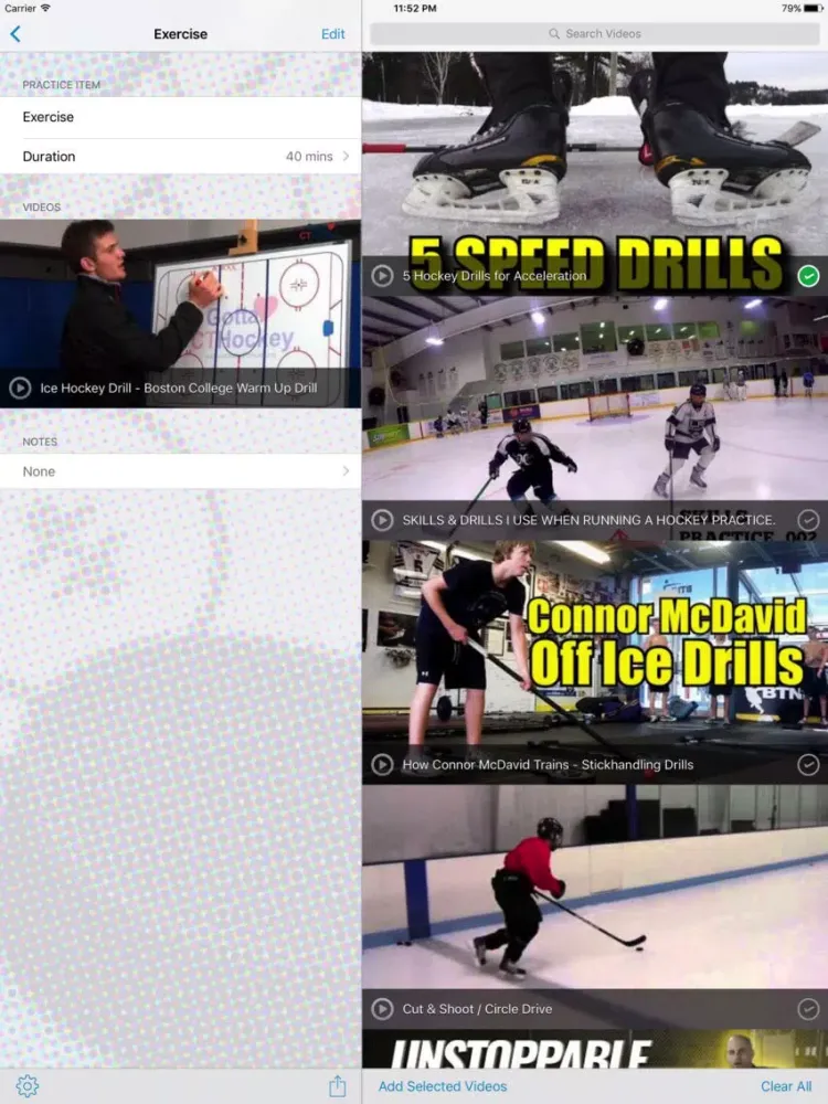 InfiniteHockey Practice Planner iPad  Screenshots