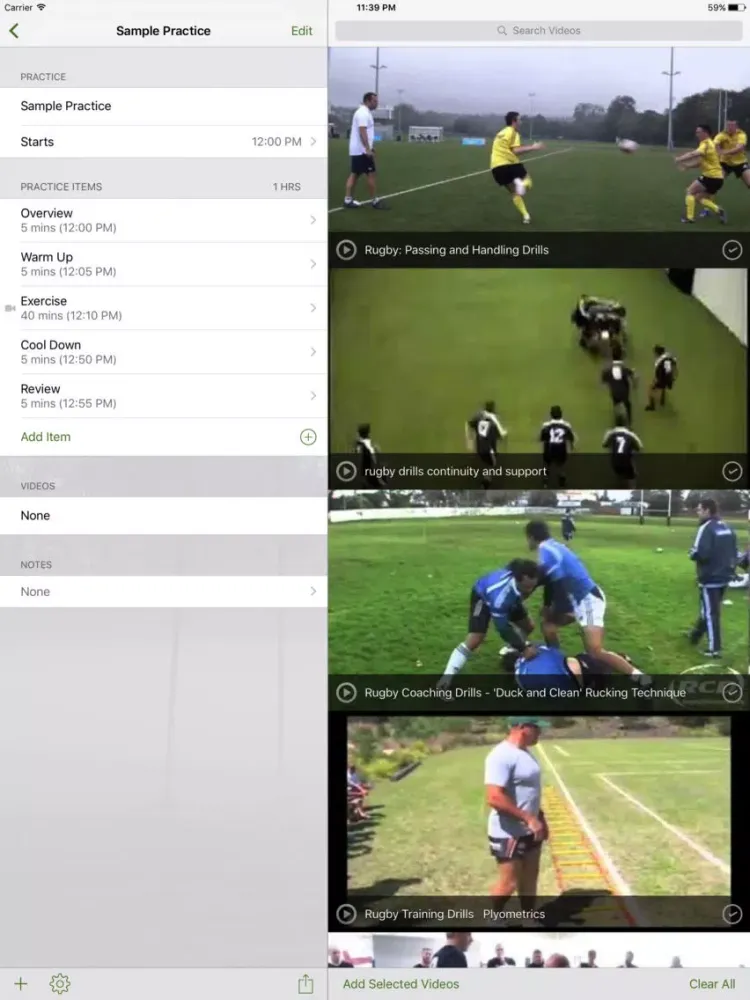 Captures d'écran de InfiniteRugby Practice Planner iPad 