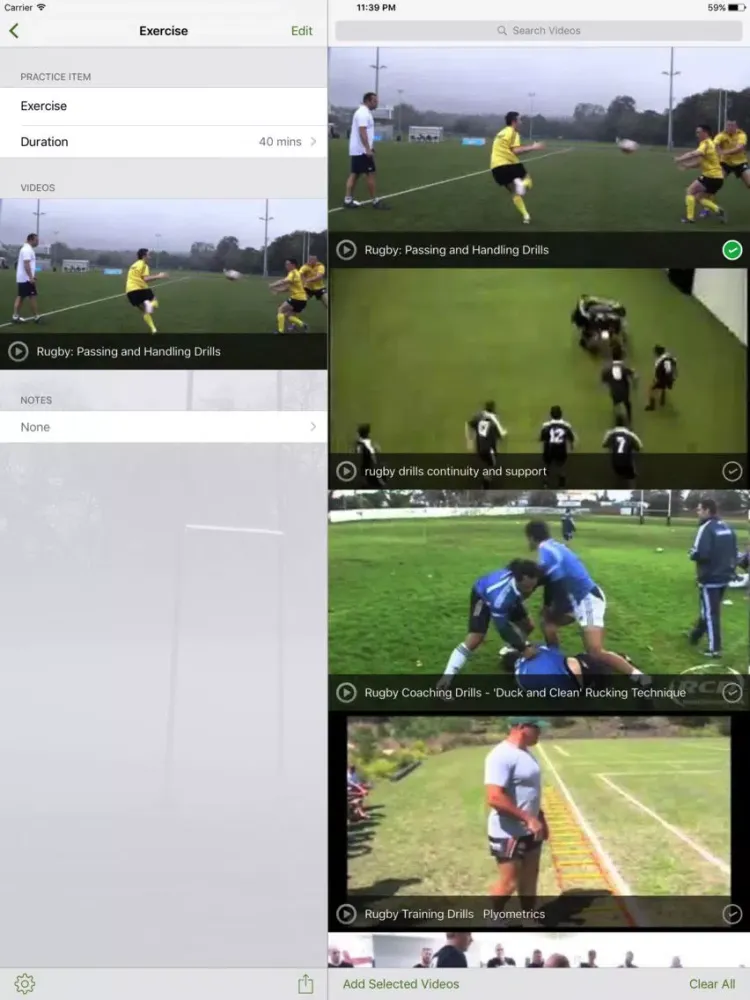 Captures d'écran de InfiniteRugby Practice Planner iPad 