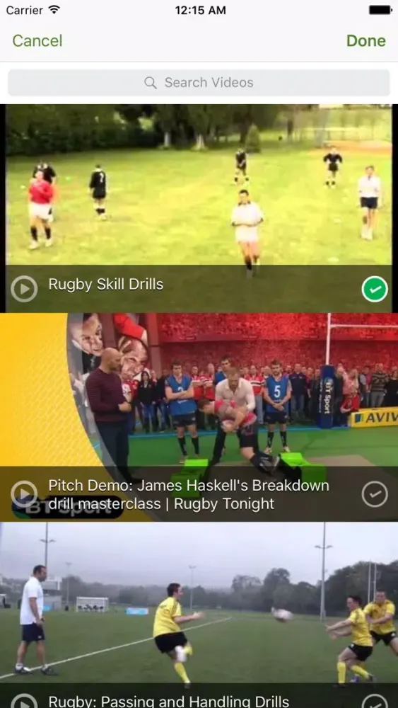 Captures d'écran de InfiniteRugby Practice Planner