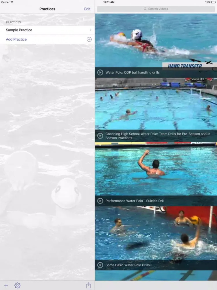 Zrzuty ekranu InfiniteWaterPolo Practice Planner iPad 