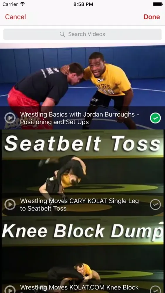 InfiniteWrestling Practice Planner Screenshots
