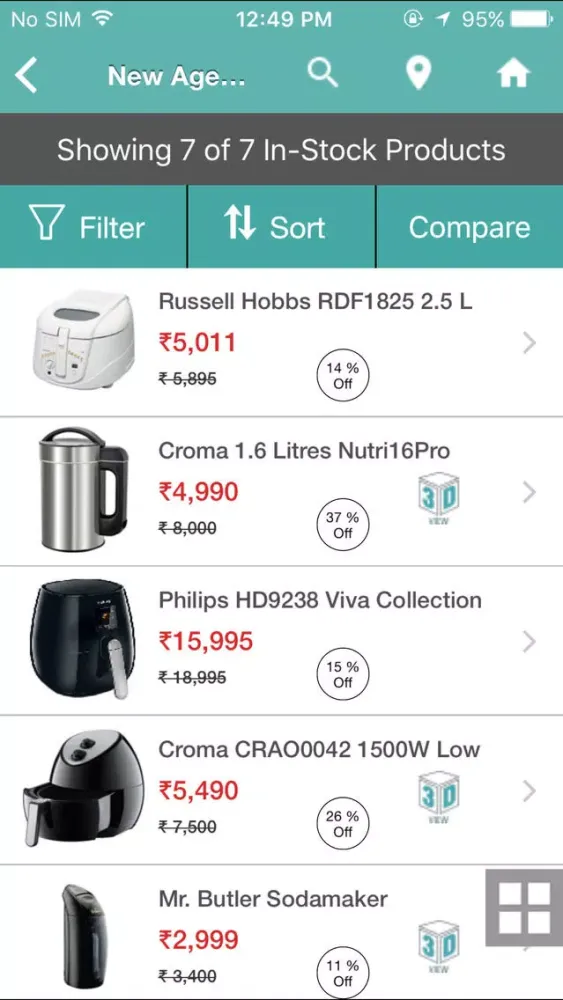 Capturas de pantalla de Croma-Electronics Shopping App