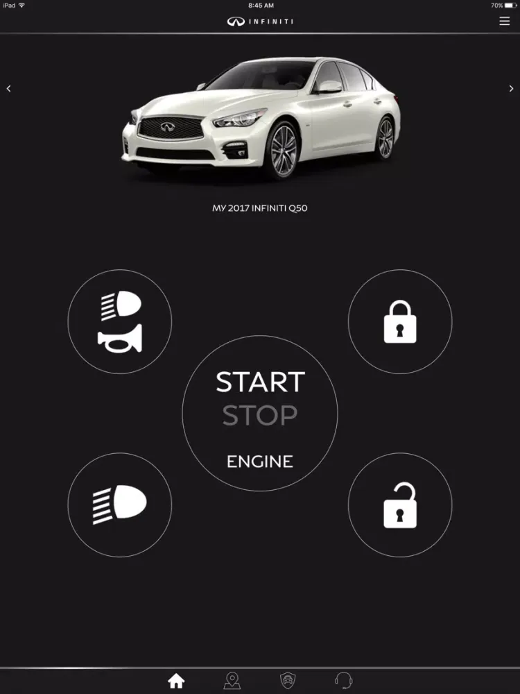 INFINITI InTouch™ Services iPad  Ekran Görüntüleri