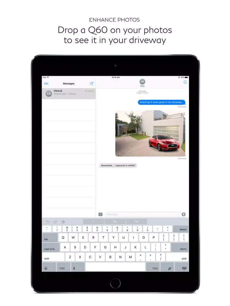 INFINITI Q60 Sticker Pack iPad  Screenshots