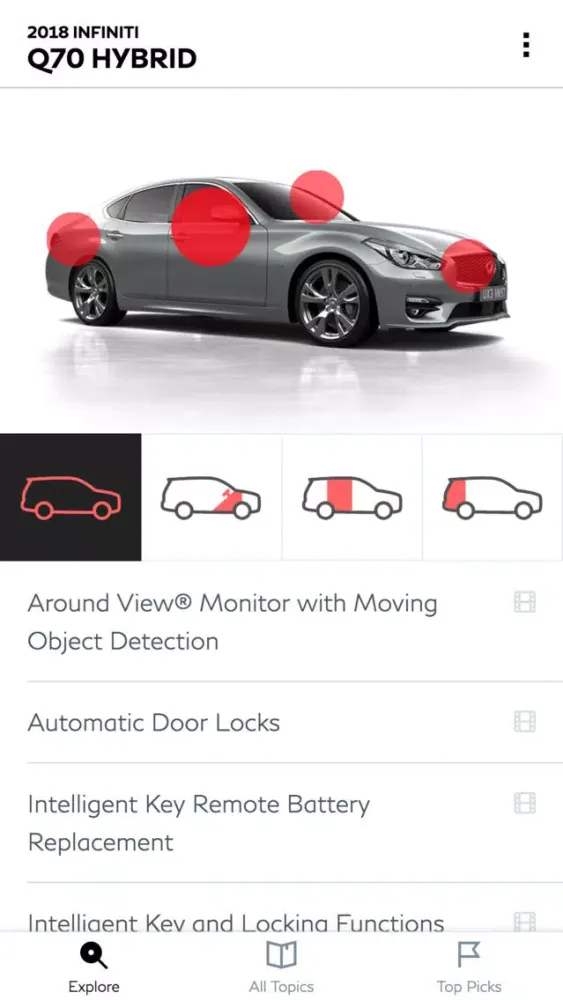 Infiniti Quick Guide Screenshots