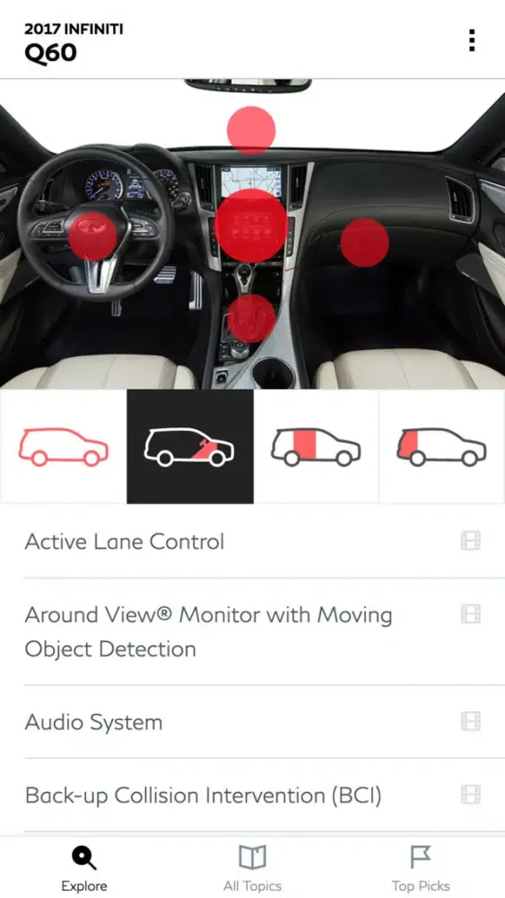 Infiniti Quick Guide Screenshots