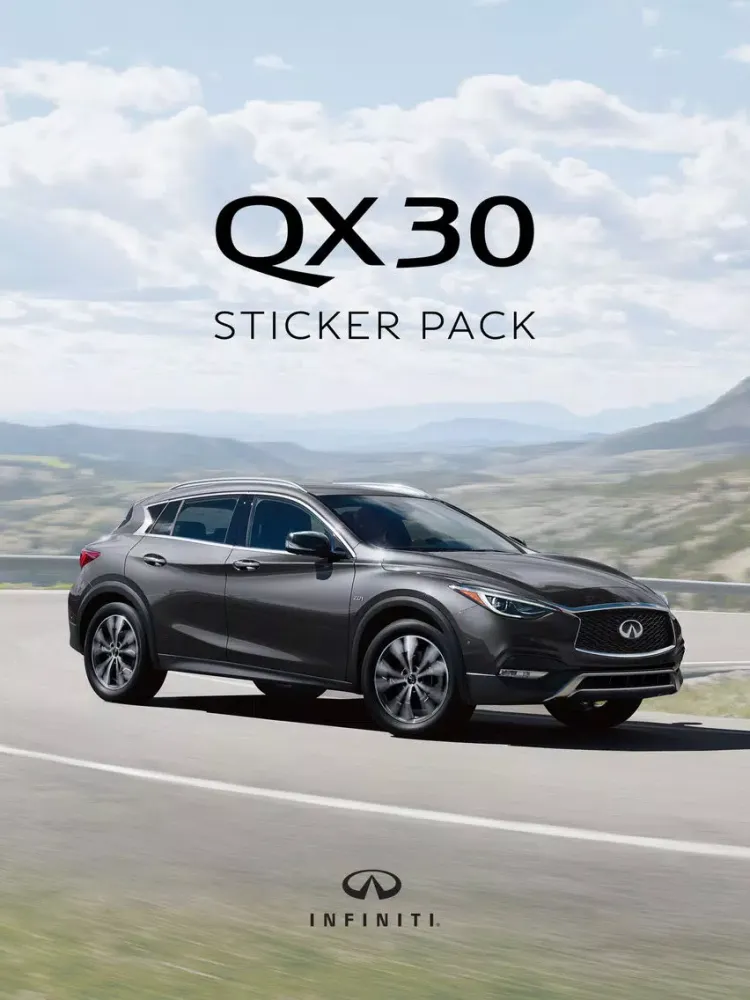Скриншоты INFINITI QX30 Sticker Pack iPad 