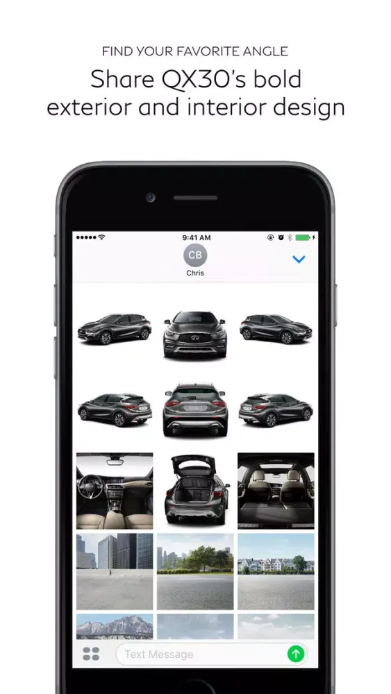 Скриншоты INFINITI QX30 Sticker Pack