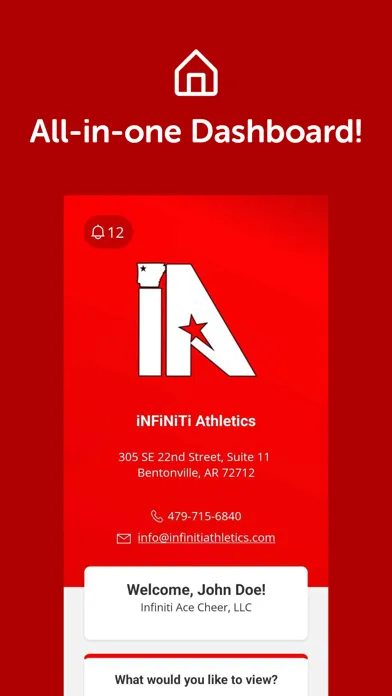 iNFiNiTi Athletics स्क्रीनशॉट