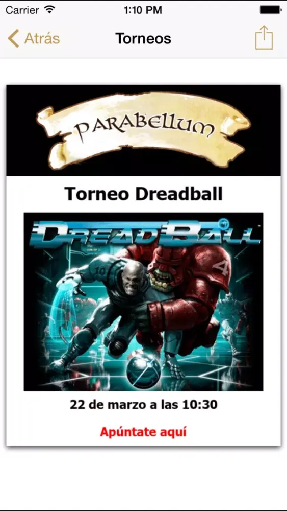 Capturas de pantalla de Parabellum Juegos de Mesa - Cafetería