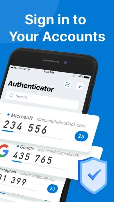 Authenticator App - 2FA Auth Screenshots