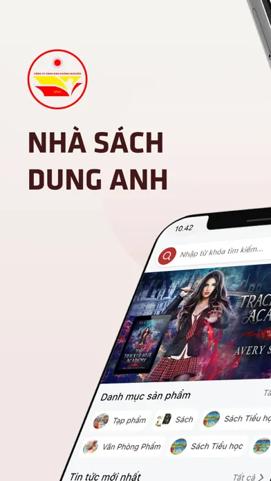 Tangkapan skrin Nhà Sách Dung Anh
