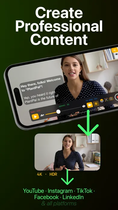 Captures d'écran de Teleprompter Video Camera