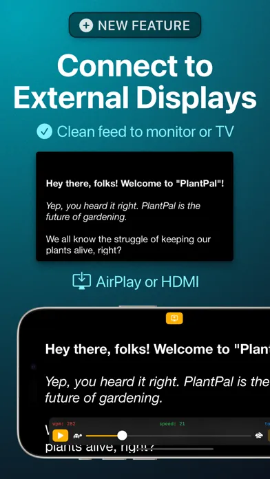 Captures d'écran de Teleprompter Video Camera