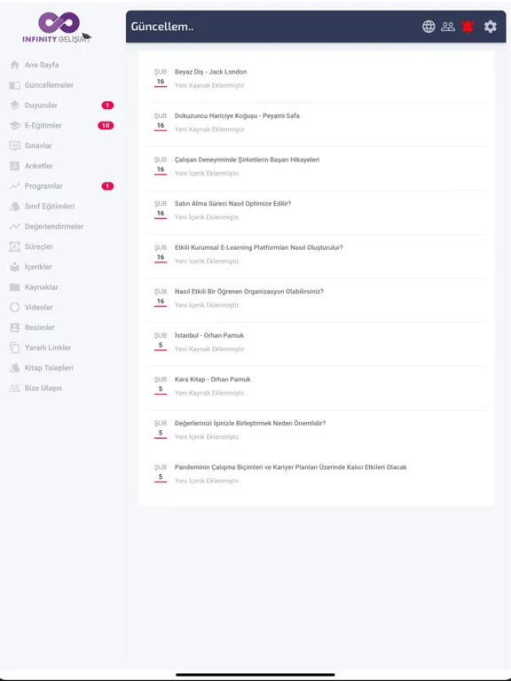 Tepe Akademi - Tepe Grubu iPad  スクリーンショット
