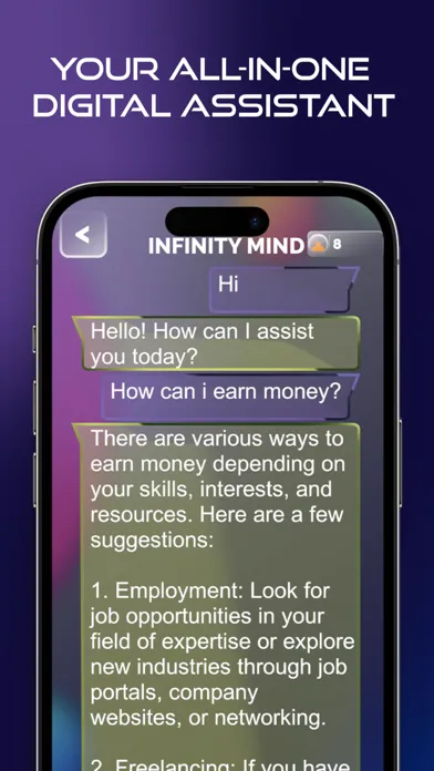 تصاویر Infinity Mind - AI Assistant