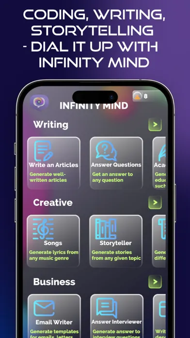 تصاویر Infinity Mind - AI Assistant