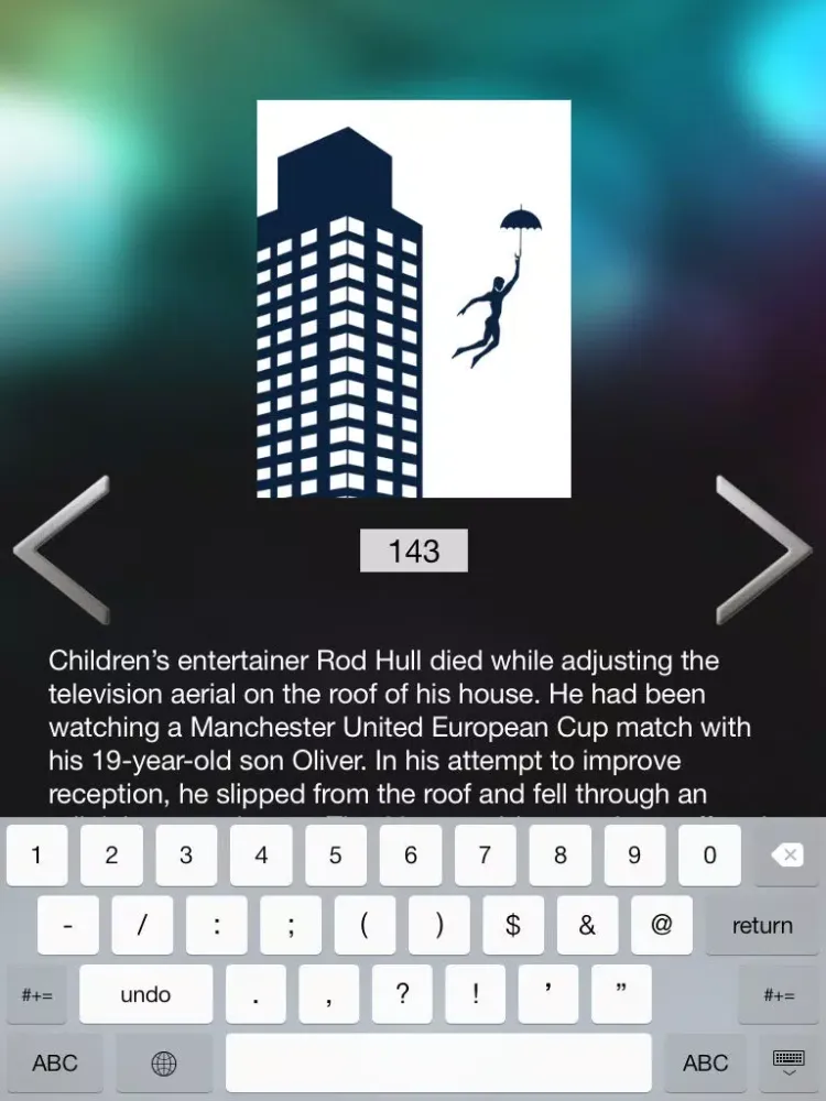 Zrzuty ekranu Famous Deaths FREE iPad 