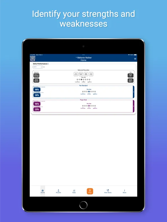 VWU Men's Golf iPad  Ekran Görüntüleri