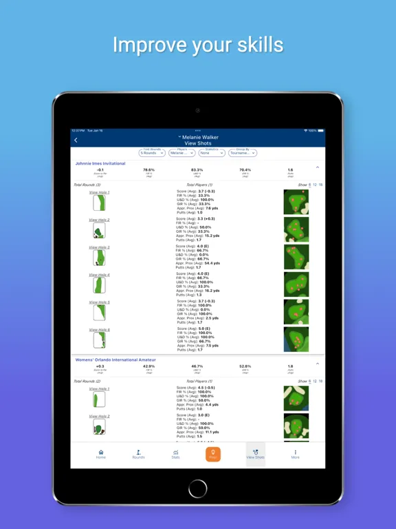 VWU Men's Golf iPad  Ekran Görüntüleri