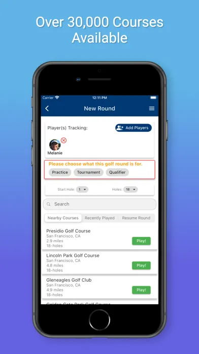 VWU Men's Golf Ekran Görüntüleri