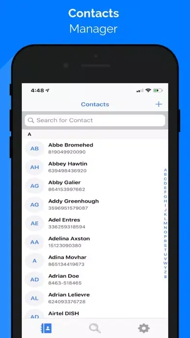 Contacts Manager应用截图