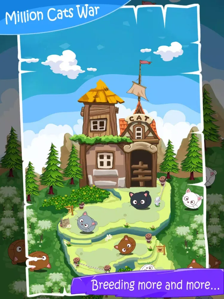Million Cats War iPad  스크린샷