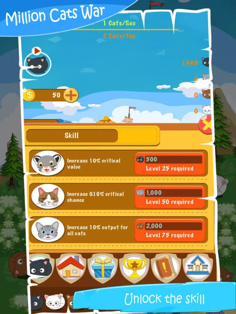 Million Cats War iPad  스크린샷