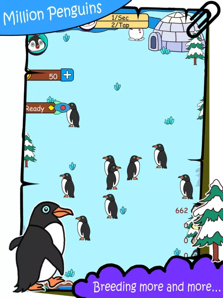 Capturas de tela do Million Penguins iPad 