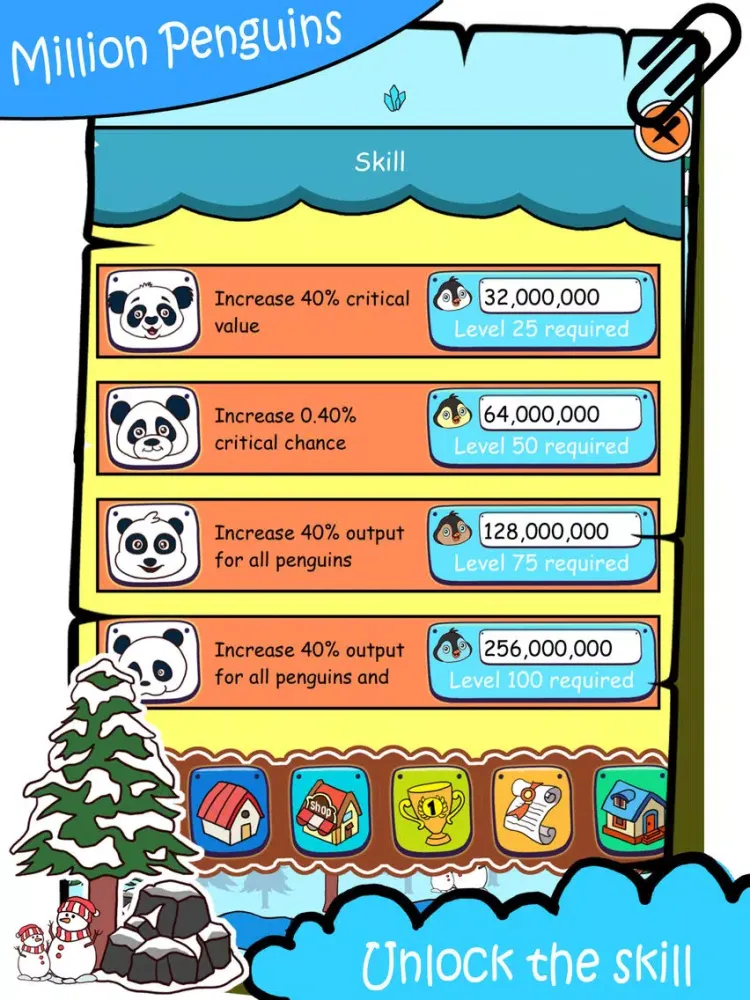 Capturas de tela do Million Penguins iPad 