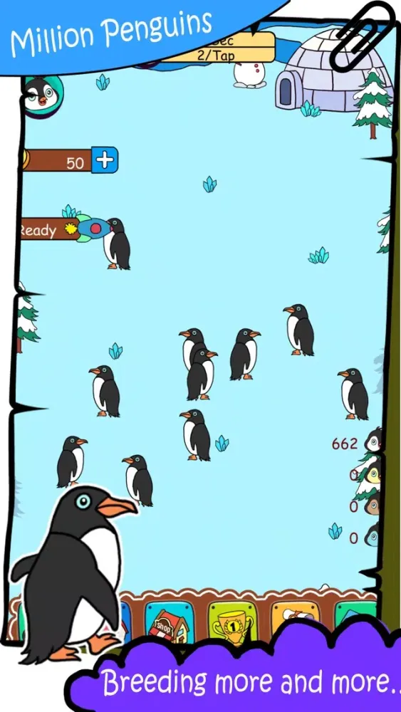 Capturas de tela do Million Penguins