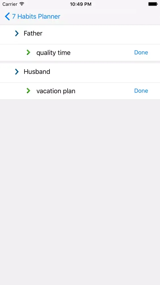 7 Habits Planner Ekran Görüntüleri