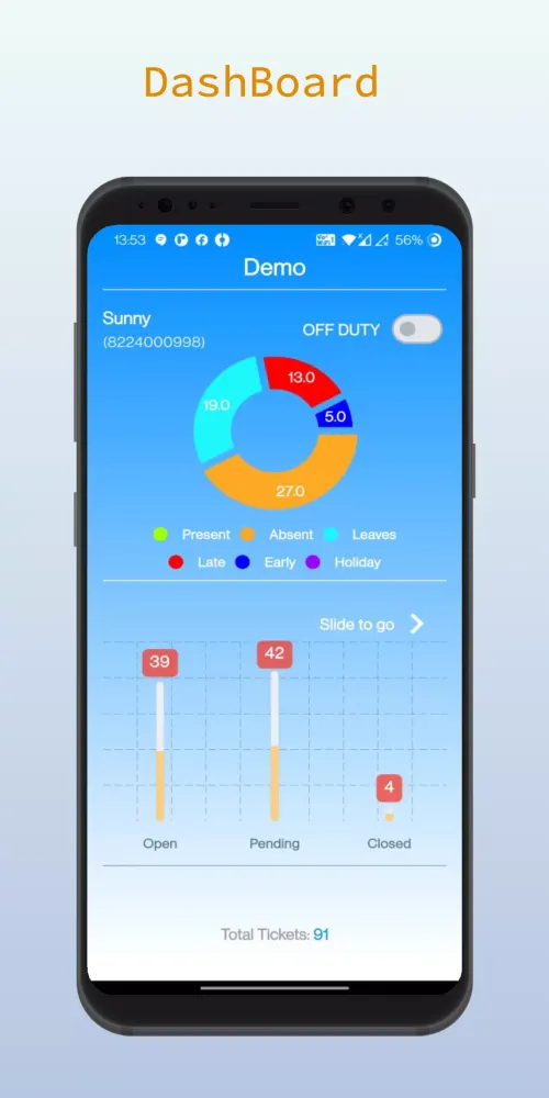 Capturas de pantalla de ISF Attendance, Payroll, CRM