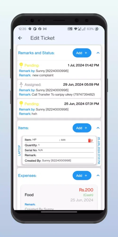 Capturas de pantalla de ISF Attendance, Payroll, CRM