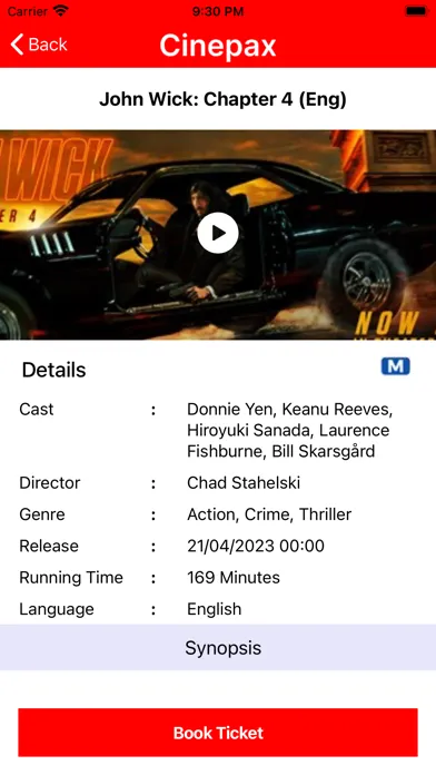 Cinepax - Movie Tickets سکرین شاٹس