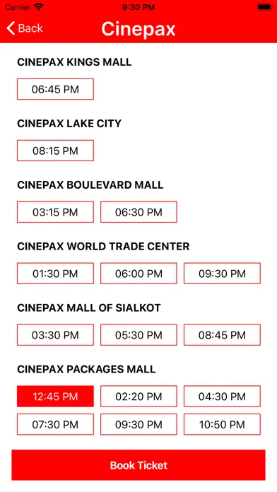 Cinepax - Movie Tickets سکرین شاٹس