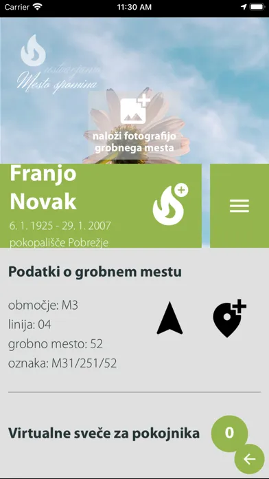 Zrzuty ekranu Mesto spomina