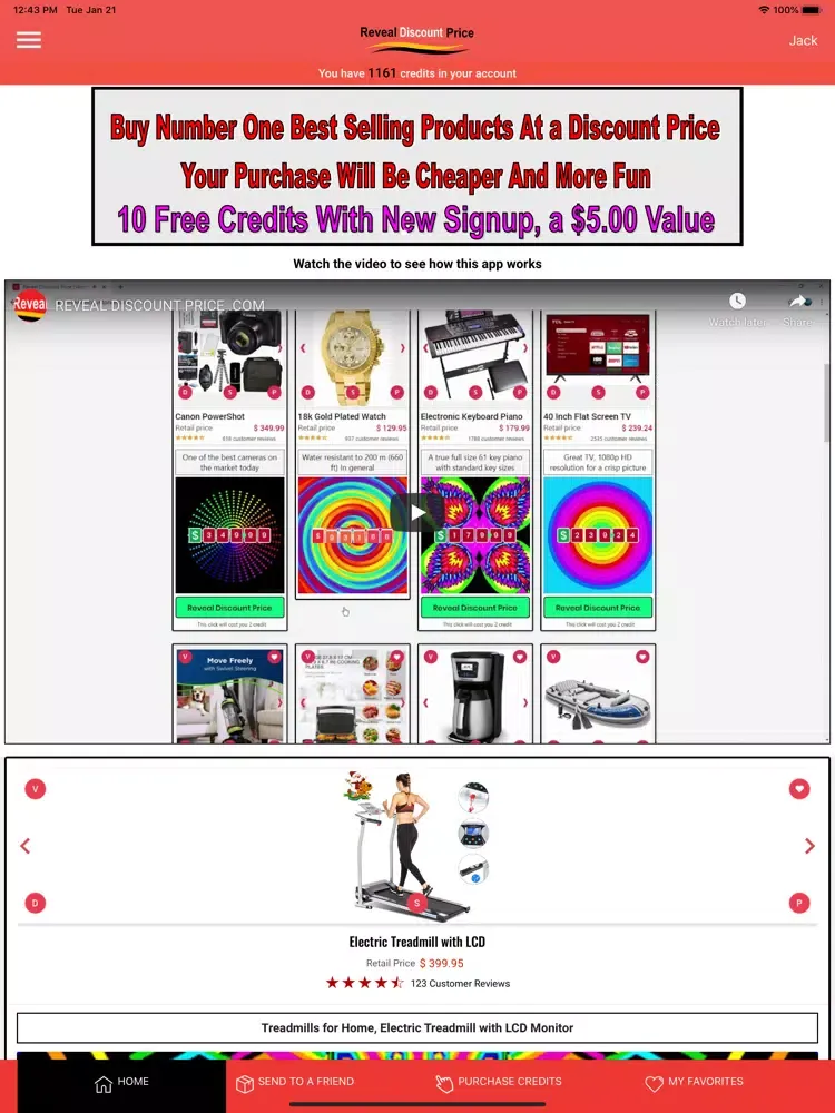 Reveal Discount Price iPad  스크린샷