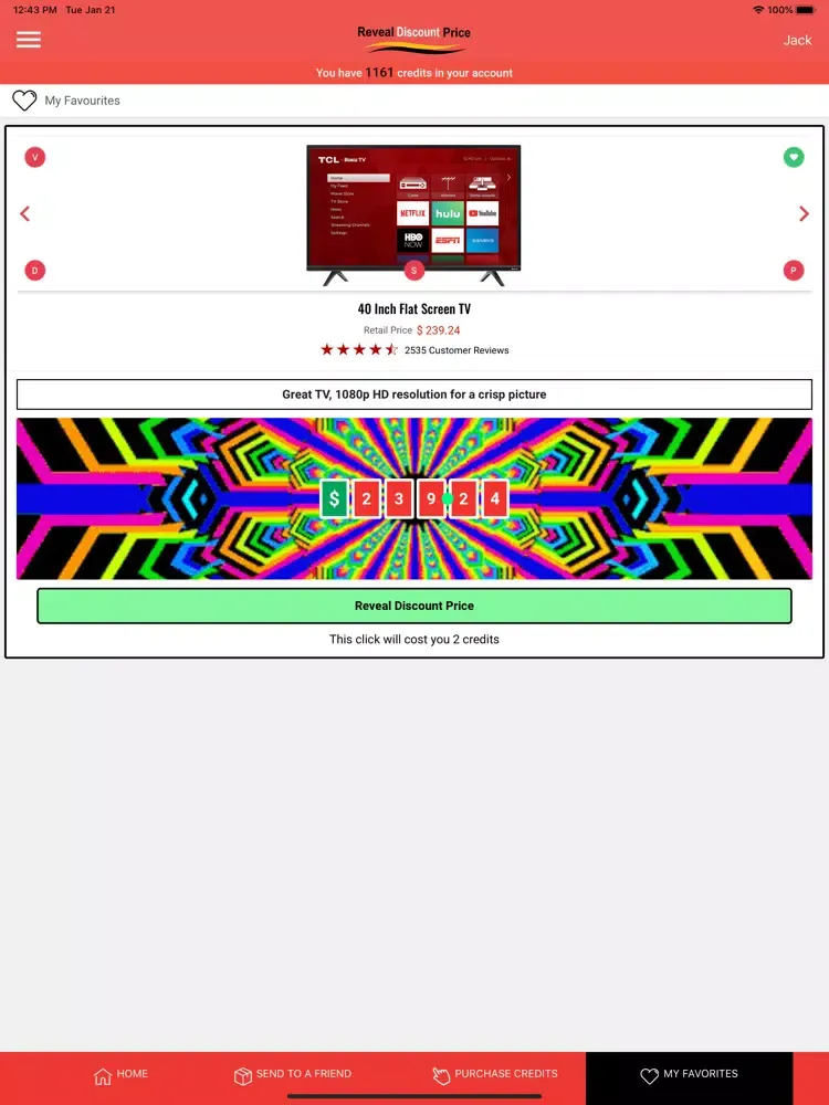 Reveal Discount Price iPad  스크린샷