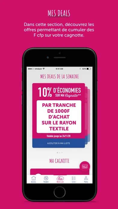 Tangkapan skrin Mon Club – Nouvelle-Calédonie