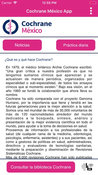Cochrane México App স্ক্রিনশট