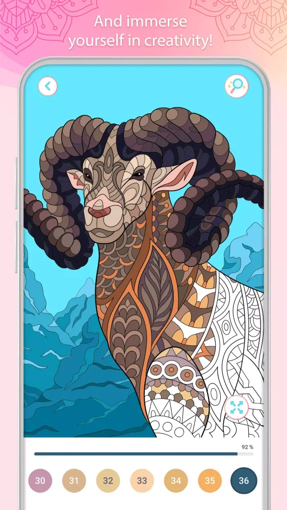 Color by Number – Mandala Book Screenshots