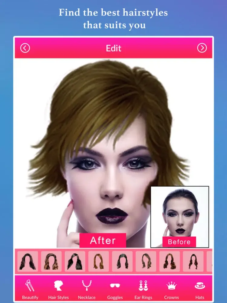 Capturas de tela do Beauty Women Photo Editor iPad 