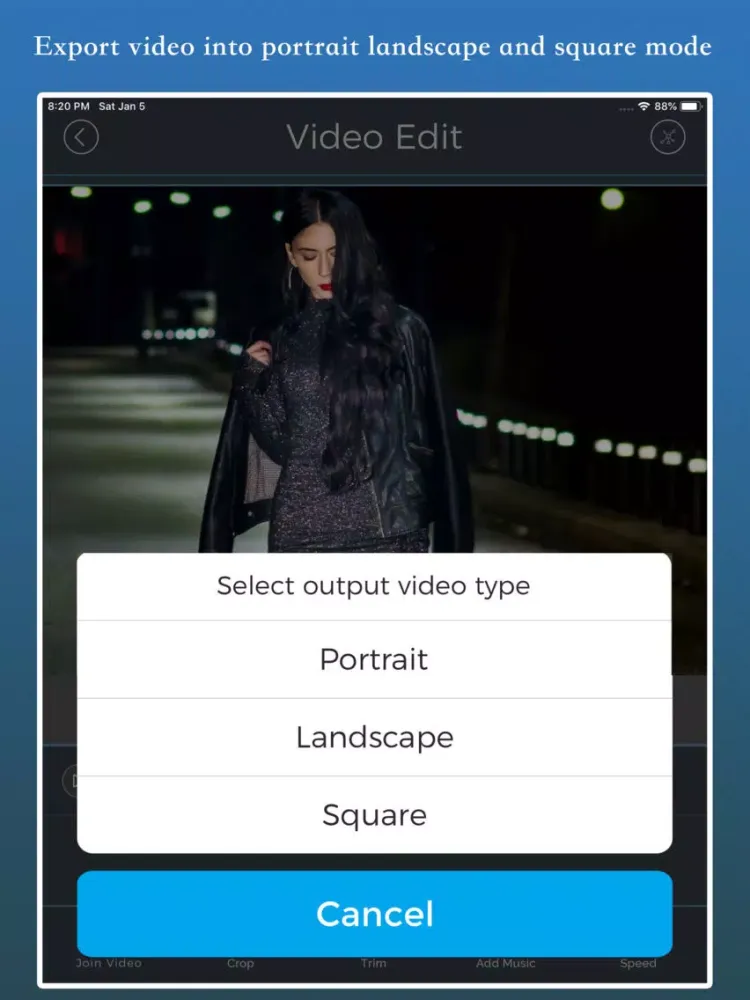Video Joiner & Editor iPad  Screenshots