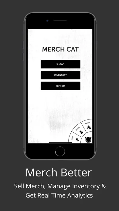Capturas de tela do Merch Cat–Music Merch Manager